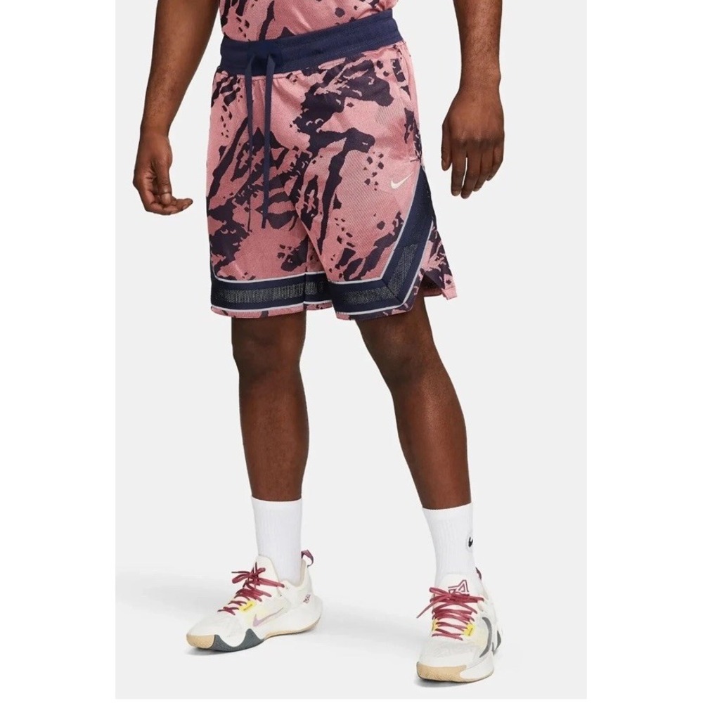 Nike Dri-FIT ADV Basketball Shorts Mens XL Pink Navy Abstract Camo Loose‎ Fit